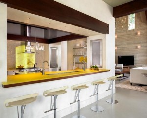 Красивые барные стойки для кухни в современном стиле