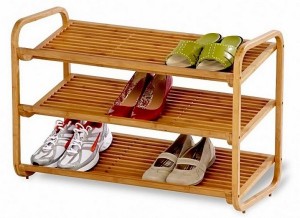 Этажерка для обуви в прихожую деревянная